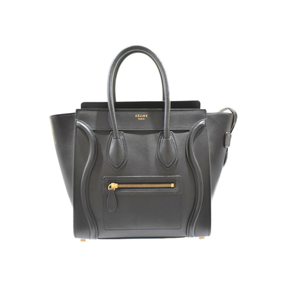 Celine Luggage Shopper Black Leather Classic Handbag - Picture 1 of 7